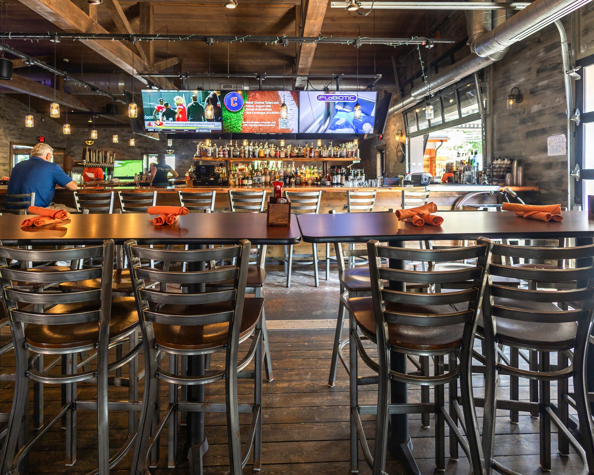 The bar at Oak and Embers