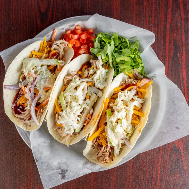 Smoked Chicken Tacos.